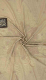 将图像加载到图库查看器中， Lakhnavi 手工制作的棉质 Chikankari 桌布 - HONC041245