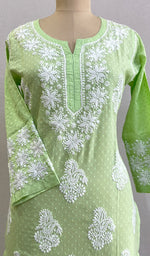 将图像加载到图库查看器中， Anam Women&#39;s Lucknowi Handcrafted Cotton Chikankari Kurti - HONC0208672
