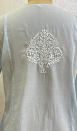 Load image into Gallery viewer, Women&#39;s Lucknowi Handcrafted Cotton Chikankari Kurti - HONC0164400