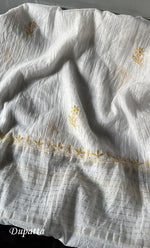 Load image into Gallery viewer, Women&#39;s Lakhnavi Handcrafted Mul chanderi Semi -Stitched Angrakha And Dupatta Set - HONC0303232
