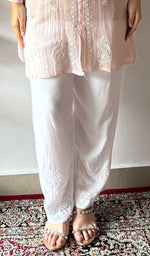Women's Lucknowi Handcrafted Rayon Chikankari Palazzo - HONC0383672