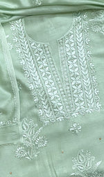 Load image into Gallery viewer, Women&#39;s Lakhnavi Handcrafted Chanderi Silk Chikankari Full Suit - HONC0205602
