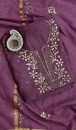 Load image into Gallery viewer, Women&#39;s Lakhnavi Handcrafted Mul Chanderi  Kurta And Dupatta Set -  HONC0166866
