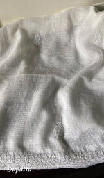 Load image into Gallery viewer, Women's Lucknowi Handcrafted Kota Cotton Chikankari Kurta And Dupatta Set - HONC0217684