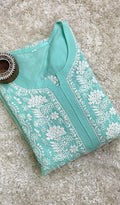 Naira Women's Lucknowi Handcrafted Cotton Chikankari Kurti - HONC0169051