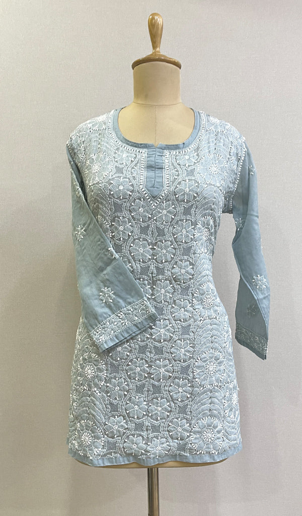 Women's Lucknowi Handcrafted Cotton Chikankari Top - HONC0165288