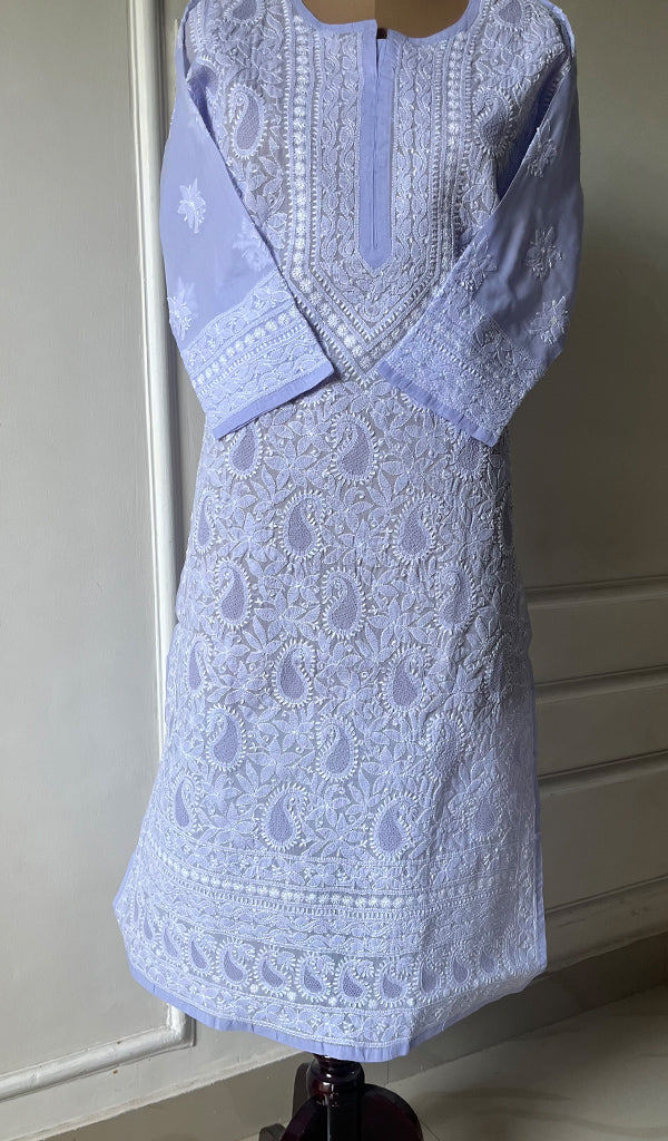 Women's Lakhnavi Handcrafted Cotton Chikankari Kurti - HONC0274192