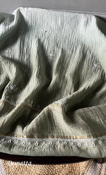 将图像加载到图库查看器中， Women&#39;s Lakhnavi Handcrafted Mul Chanderi Semi - Stitched Kurta And Dupatta Set - HONC0284748
