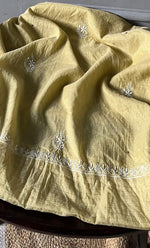 Load image into Gallery viewer, Women&#39;s Lakhnavi Handcrafted Mul Chanderi Unstitched Kurta And Dupatta Set - HONC0280873
