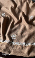 Load image into Gallery viewer, Mehr Women's Lakhnavi Handcrafted Maheshwari Mul Chanderi Kurta And Dupatta Set - HONC0296501