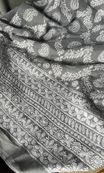 Load image into Gallery viewer, Women&#39;s Lakhnavi Handcrafted Kota Cotton Chikankari Unstitched Kurti Fabric - HONC0303998
