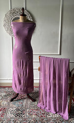 Load image into Gallery viewer, Women's Lucknowi Handcrafted Viscose Georgette Unstitched Chikankari Suit Material - HONC0336841