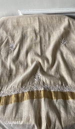 Load image into Gallery viewer, Women's Lakhnavi Handcrafted Tissue Chanderi Semi -stitched Anarkali And Dupatta Set - HONC0264005