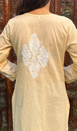 Load image into Gallery viewer, Women&#39;s Lakhnavi Handcrafted Cotton Chikankari Kurti - HONC0234270
