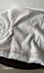 Load image into Gallery viewer, Women&#39;s Lakhnavi Handcrafted Unstitched Mul Chanderi Kurta And Dupatta Set - HONC0311960
