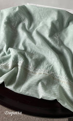 Load image into Gallery viewer, Women&#39;s Lakhnavi Handcrafted Mul Chanderi Unstitched Chikankari Full Suit Material - HONC0274498
