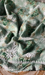 Load image into Gallery viewer, Women's Lakhnavi Handcrafted Cotton Chikankari Kurta And Kurta Dupatta Set - HONC0312691