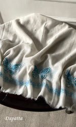 Load image into Gallery viewer, Titlee Women's Lakhnavi Handcrafted Unstitched Mul Chanderi Kurta And Dupatta Set - HONC0312086