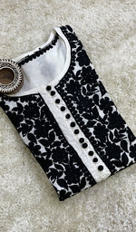 Load image into Gallery viewer, Women&#39;s Lucknowi Handcrafted Mul Cotton Chikankari Kurti- HONC0151158
