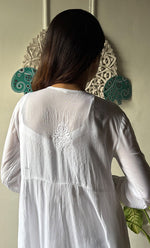 Load image into Gallery viewer, Women&#39;s Lakhnavi Handcrafted Modal Cotton Chikankari Top - HONC0198209
