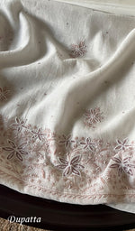 Load image into Gallery viewer, Women&#39;s Lakhnavi Handcrafted Mul Chanderi Kurta And Dupatta Set - HONC0292192
