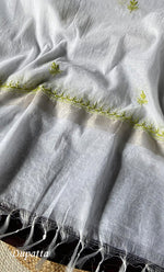 Load image into Gallery viewer, Women&#39;s Lakhnavi Handcrafted Mul Chanderi Unstitched Kurta And Dupatta Set- HONC0311231
