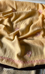 将图像加载到图库查看器中， Women&#39;s Lakhnavi Handcrafted Mul Chanderi Unstitched Kurta And Dupatta Set - HONC0302234
