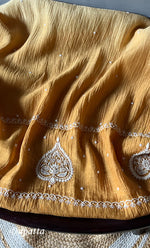 将图像加载到图库查看器中， Women&#39;s Lakhnavi Handcrafted Mul Chanderi Semi - Stitched Anarkali And Dupatta Set - HONC0305930
