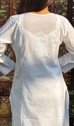 Load image into Gallery viewer, Women&#39;s Lucknowi Handcrafted Cotton Chikankari Kurti - HONC0217238
