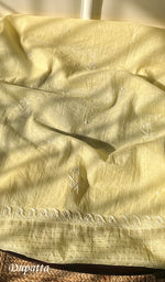 将图像加载到图库查看器中， Women's Lakhnavi Handcrafted Mul Chanderi Unstitched Kurta And Dupatta Set - HONC0277642