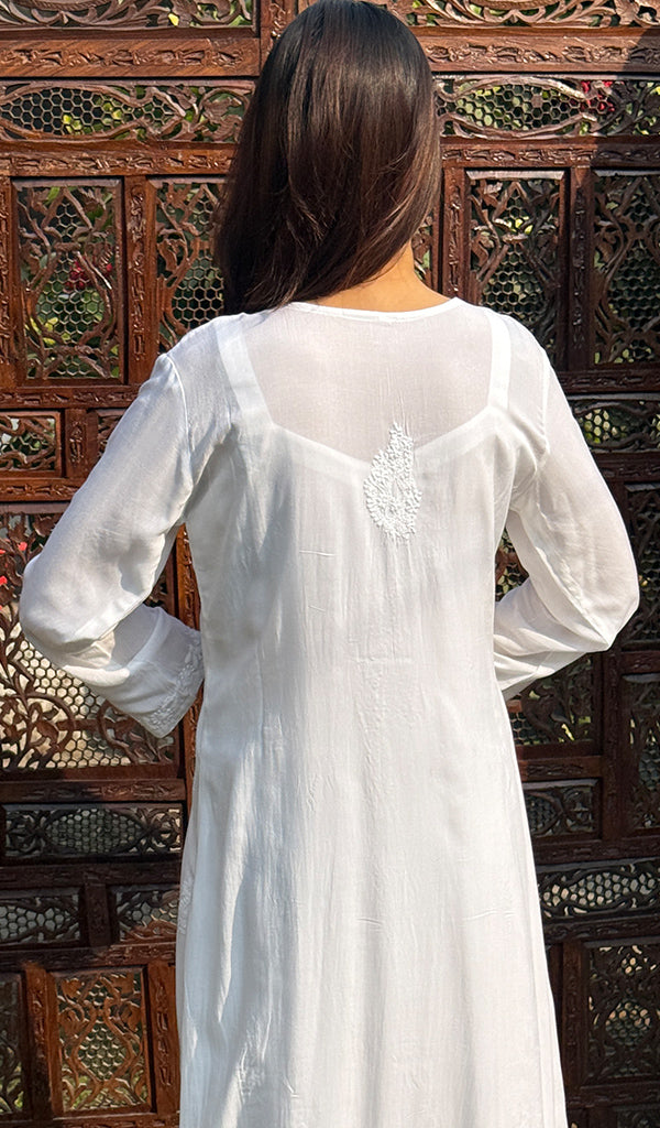 Women's Lucknowi Handcrafted Cotton Chikankari Kurti - HONC02258600