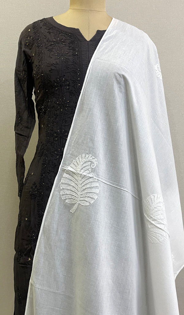 Women's Lucknowi Handcrafted Cotton Chikankari Stoles - HONC0198440