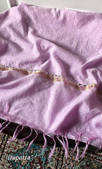 将图像加载到图库查看器中， Women's Lakhnavi Handcrafted Mul Chanderi Unstitched Chikankari Full Suit Material - HONC0311945