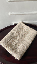 Load image into Gallery viewer, Lucknowi Handcrafted Munga Silk Chikankari Unstitched Men's Kurta Fabric - HONC0338568