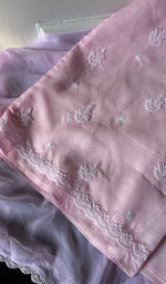 将图像加载到图库查看器中， Women's Lakhnavi Handcrafted Cotton Unstitched Chikankari Suit Material - HONC0374502