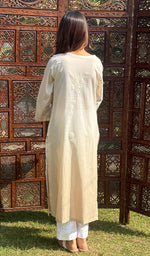 Load image into Gallery viewer, Women&#39;s Lucknowi Handcrafted Cotton Chikankari Kurti - HONC0162976
