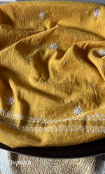 Load image into Gallery viewer, Women&#39;s Lakhnavi Handcrafted Tissue Chanderi Semi - Stitched Kurta And Dupatta Set - HONC0285732
