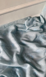 Load image into Gallery viewer, Women&#39;s Lakhnavi Handcrafted Mul Chanderi Chikankari Full Suit Material - HONC0287087
