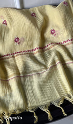 将图像加载到图库查看器中， Women's Lakhnavi Handcrafted Maheshwari  Mul Chanderi Kurta And Dupatta Set - HONC0172456