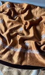 Load image into Gallery viewer, Women&#39;s Lakhnavi Handcrafted Chanderi Silk Semi - Stitched Kurta And Dupatta Set - HONC0258039
