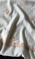 将图像加载到图库查看器中， Mehr Women&#39;s Lakhnavi Handcrafted Maheshwari Mul Chanderi Unstitched Kurta And Dupatta Set - HONC0278923
