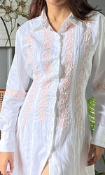 Load image into Gallery viewer, Niyat Women&#39;s Lucknowi Handcrafted Cotton Chikankari Long Dress - HONC0303751

