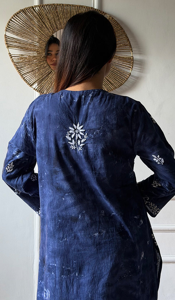 Women's Lucknowi Handcrafted Cotton Chikankari Kurti - HONC0348446