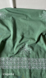 Load image into Gallery viewer, Women&#39;s Lakhnavi Handcrafted Cotton Chikankari Suit Material - HONC275057
