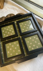 将图像加载到图库查看器中， Chikankari Tray with Four Coasters - HONCO295536
