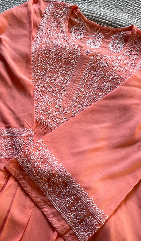 Women's Lucknowi Handcrafted Cotton Chikankari Kurti - HONC0301057