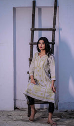 Load image into Gallery viewer, Divya Women&#39;s Lucknowi Handcrafted Cotton Chikankari Kurti - HONC0213403
