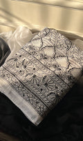 Alayna Women's Lakhnavi Handcrafted Unstitched Cotton Chikankari Suit Material - HONC0294234