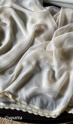Load image into Gallery viewer, Women&#39;s Lakhnavi Handcrafted Unstitched Cotton Chikankari Suit Material - HONC0294092
