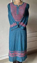 Load image into Gallery viewer, Women&#39;s Lucknowi Handcrafted Cotton Chikankari Kurti - HONC0298715
